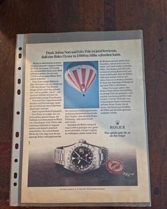 Rolex Explorer II 1655- Pubblicità D'epoca