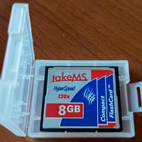 Scheda di memoria TakeMS Compact Flash 8 GB