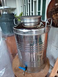 contenitore metallo per olio 50 l pari al nuovo