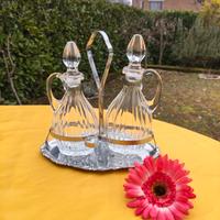 Set aceto e olio vintage.