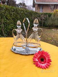 Set aceto e olio vintage.