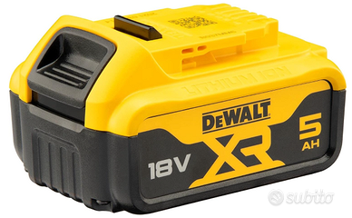 DeWalt Batteria 18V 5.0 Ah XR Litio: Maggiore Auto