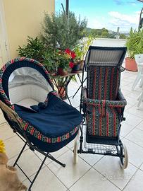 Passeggino vintage con navicella Inglesina