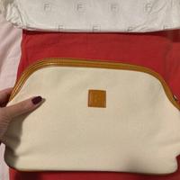 Pochette fineco tessuto nuova beige