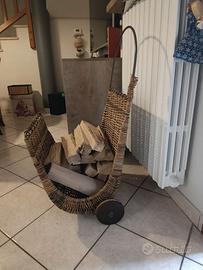 Carrellino porta legna