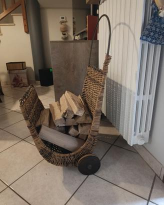 Carrellino porta legna