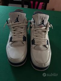 Nike Jordan 4 tg 43 bianche/blu