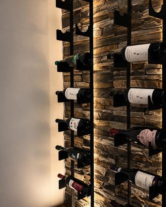 Portabottiglie design in ferro artigianale