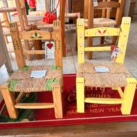 Sediette  artigianali  per bambini nome inciso