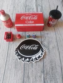 Kit 8 Oggetti Vintage CocaCola Anni 70/80