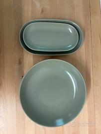 Set 4 piatti da portata IKEA FÄRGKLAR verde