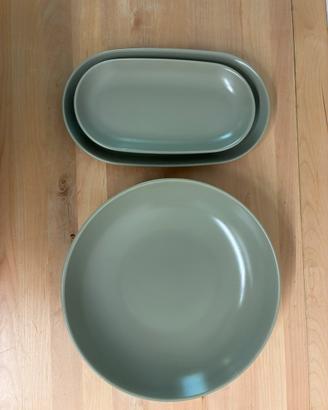 Set 4 piatti da portata IKEA FÄRGKLAR verde