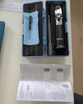 refractómetro per birra