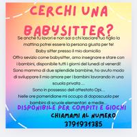 Babysitter / Doposcula presso il mio domicilio