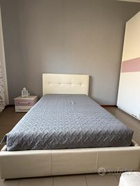 Letto contenitore piazza e mezza con materasso