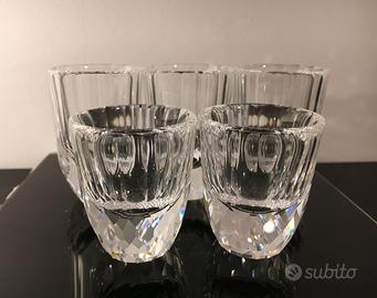 3+2 bicchierini da shot in cristallo Swarovski.