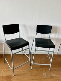 Coppia sgabelli alti Ikea