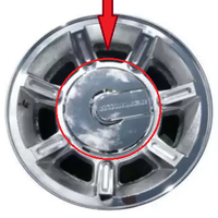 Hummer H2 - coprimozzi cromati originali x 17"