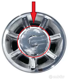 Hummer H2 - coprimozzi cromati originali x 17"