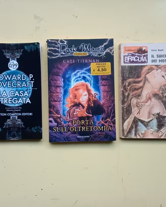 Tre libri narrativa Horror