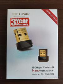 Adattatore Wi-Fi USB TP-Link TL-WN725N 150Mbps