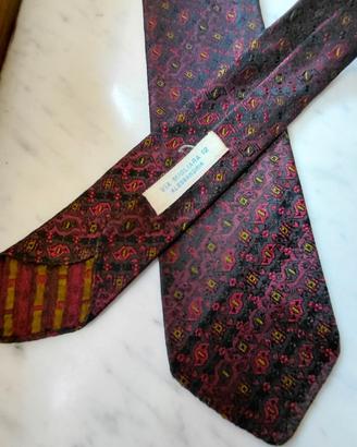 Cravatta  Vintage anni 80 Jacquard. Made in Italy