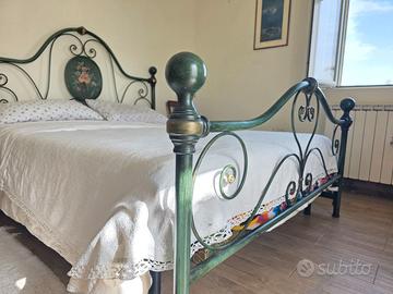 Letto matrimoniale in ferro battuto stile lory