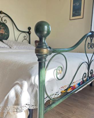 Letto matrimoniale in ferro battuto stile lory