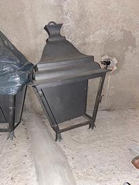 Coppia di portalampade retrò da esterno