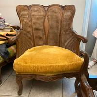 Poltrona Bergère paglia di Vienna