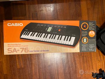 Pianola casio SA-76 con custodia cavallimusica