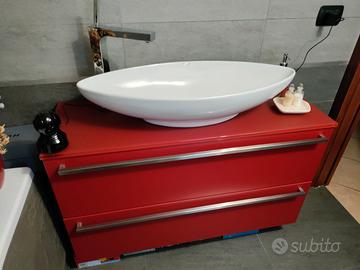 Mobie bagno nuovo rosso