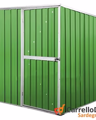 Box da giardino lamiera 175x185cm verde chiaro
