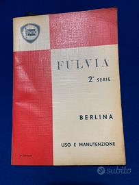 Libretto manutenzione lancia fulvia berlina