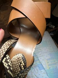 Sandalo pitonato gucci