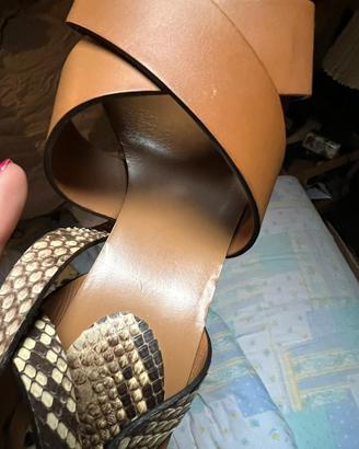 Sandalo pitonato gucci