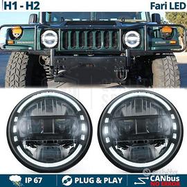 FARI LED Anteriori DRL Omologati Per HUMMER H1 H2