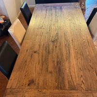 Tavolo in legno massiccio  lungh 250 largh 110 cm