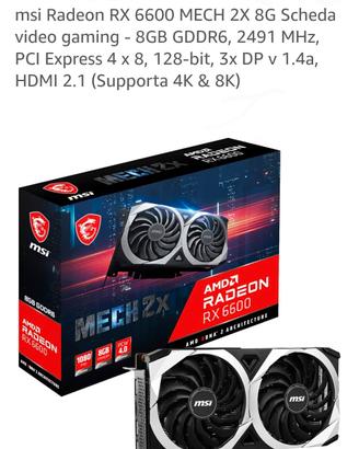 msi Radeon RX 6600 MECH 2X 8G Scheda video gaming