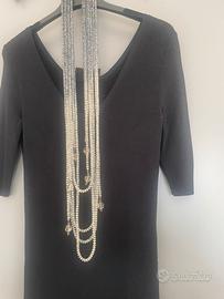 Collana lunga con pendenti