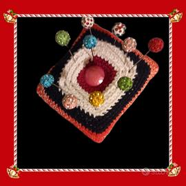 porta spilli uncinetto 