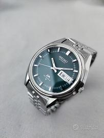 Seiko raro Lord Matic 5606 7190 quadrante verde