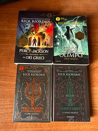 4 libri Percy Jackson + Eroi dell’olimpo