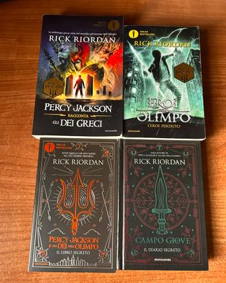 4 libri Percy Jackson + Eroi dell’olimpo