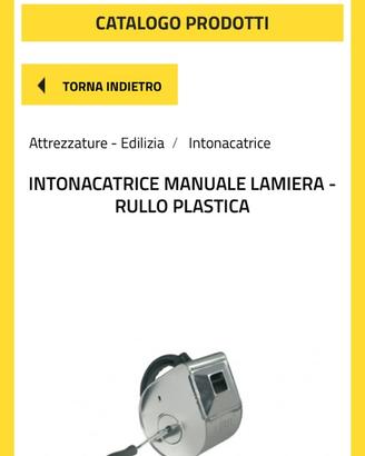Intonacatrice manuale