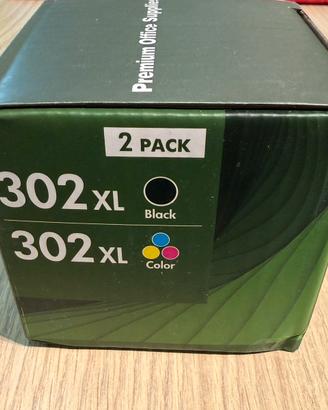 Cartucce compatibili HP 302XL nero e tricromia