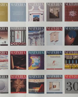 rivista MATERIA - P.Portoghesi collezione completa