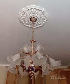 Lampadario con 9 punti luce, vintage 