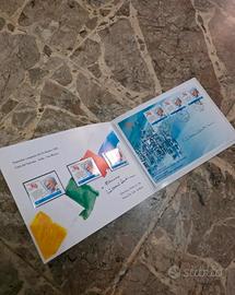 Cartella Filatelica Italia 98 Autografata Fantini