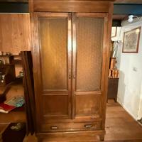 Armadio antico a due ante con vetri - primi ‘900